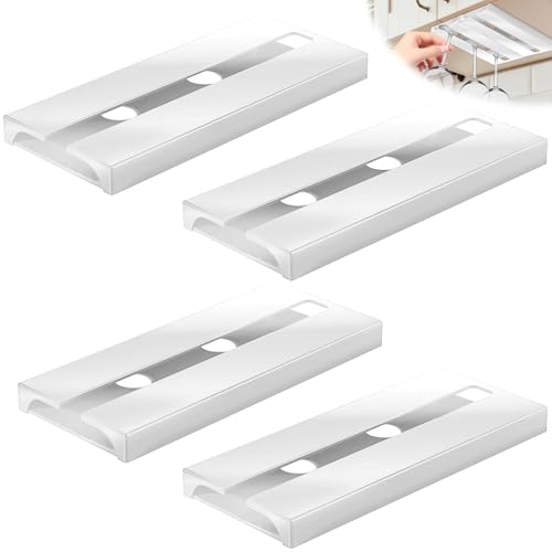Leikurvo Weinglashalter, 4 Stück Weinglasregal Hängend, Stemware Racks Gläserhalter Weinglas Halterung für Bartheken, Küchen, Schrankeinsätze Stanzfrei Selbstklebend 25,3cm * 11cm (Weiß) von Leikurvo