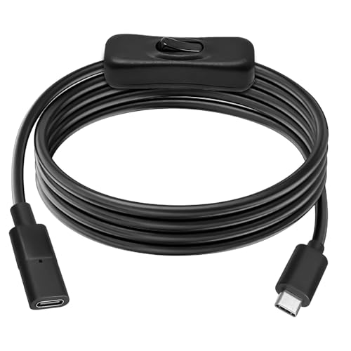 USB Typ-C On Off Schalter Kabel 1M 10Gbps, USB C Netzschalter Verlängerungskabel, USB-C-Stecker auf Buchse mit Schalter Unterstützung Video/Daten/PD Aufladung für Mobiltelefone, Tablet-Computer USB Typ-C On Off Schalter Kabel 1M 10Gbps, USB C Netzschalter Verlängerungskabel, USB-C-Stecker auf Buchse mit Schalter Unterstützung Video/Daten/PD Aufladung für Mobiltelefone, Tablet-Computer von Leikurvo