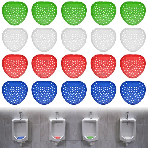 Urinalsieb mit duft, 20 Stück Urinalsieb mit Duft Urinal Urinaleinlage Pissoir Urinalsieb Universal Urinal Einsat Spritzschutzmatte Pissoirsieb Geruchsentferner für Alle Toiletten von Leikurvo