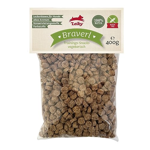 Leiky Braverl vegetarische Hundesnacks 400 g – glutenfreie Belohnung ohne Zusatzstoffe Leiky Braverl vegetarische Hundesnacks 400 g – glutenfreie Belohnung ohne Zusatzstoffe von Leiky