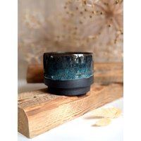 Handgemachte Keramik - Getöpferter Blauer Becher | Handgetöpferter Schwarzer Kaffeebecher 265Ml Schwarz Blaue Tasse Groß Handgemachte Keramik - Getöpferter Blauer Becher | Handgetöpferter Schwarzer Kaffeebecher 265Ml Schwarz Blaue Tasse Groß von LeilaCeramicsAndArts