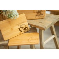 Perfektes Frühstücksbrettchen Aus Bambus Für Die Kleinen. Personalisierbar Und Einzigartig Mit Über 1500 Motiven. Immer Einen Entwurf Vorab von LeilaniGeschenke