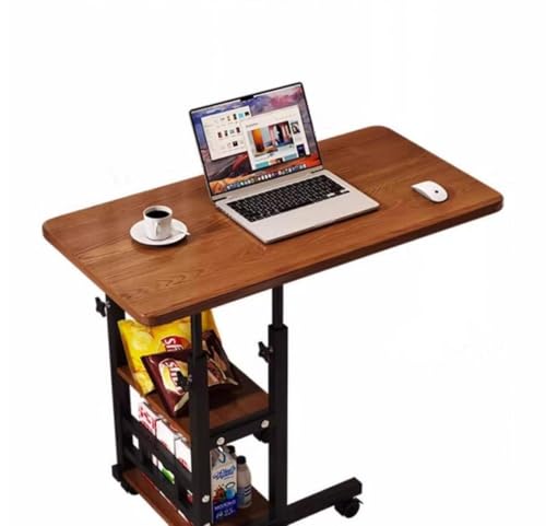 Leilaohu Mobiler Computertisch, Tragbarer Rollschreibtisch Für Kleine Räume,Laptopwagen Mit Stauraum, Höhenverstellbarer Stehtisch Für Wohnzimmer,Schlafzimmer, Büro a Leilaohu Mobiler Computertisch, Tragbarer Rollschreibtisch Für Kleine Räume,Laptopwagen Mit Stauraum, Höhenverstellbarer Stehtisch Für Wohnzimmer,Schlafzimmer, Büro a von Leilaohu
