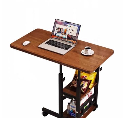 Leilaohu Tisch HöHenverstellbar Standing Desk Verstellbarer Schreibtisch Computertisch Mit Rollen Ausziehbar Stehschreibtisch Laptop Klappbar Schreibtisch RäDern Rollbarer a von Leilaohu