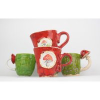 Vorbestellung 2-5 Wochen Rote Tasse Mit Fliegenpilz von LeilyCloud