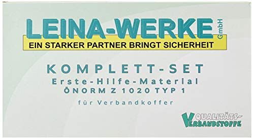Leina Werke GmbH REF39001 Nachfüllpackung für Verbandkasten Typ 1, 62-piece von LEINA-WERKE