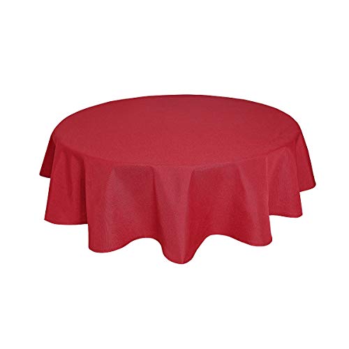 Tischdecke Leinenoptik Leinen Lotuseffekt Wasserabweisend Lotus Rund Ø160 Rot Tischdecke Leinenoptik Leinen Lotuseffekt Wasserabweisend Lotus Rund Ø160 Rot von Leinen-Optik-Kollektion
