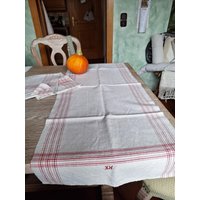 Antike Handgewebte, Lange | 110cm, Leinentücher von LeinenfrauMaKe