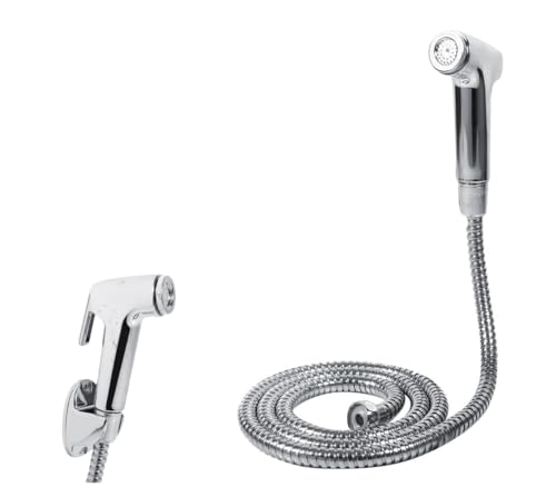 Bidet handbrause, Hand Gehalten Bidet Sprayer, Multifunktionales ABS Badezimmer Hand WC Bidet Brausebrause Schlauchhalter Wandhalterungsset Zum Baden Von Kindern, KöRperpflege, Badezimmerreinigung von Leinggg