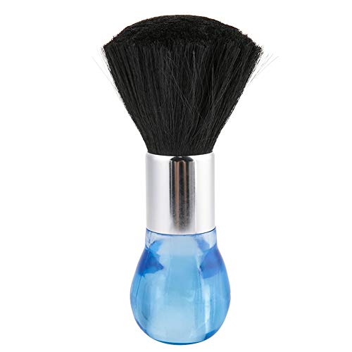 Hairdresser Neck Brush, Barber Brush Neck Face Duster Brush Barber Hair Clean Hair Brush Cutting Hairdresser Styling Tool with Plastic Handle (Colour : Blue) von Generic