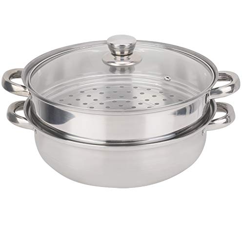 Stahl-Dampfer - Edelstahl Kochgeschirr 27cm / 11in 2-Lagen-Dampfer Topf Cooker Doppelkesselsuppe Steaming Pot von Leinggg