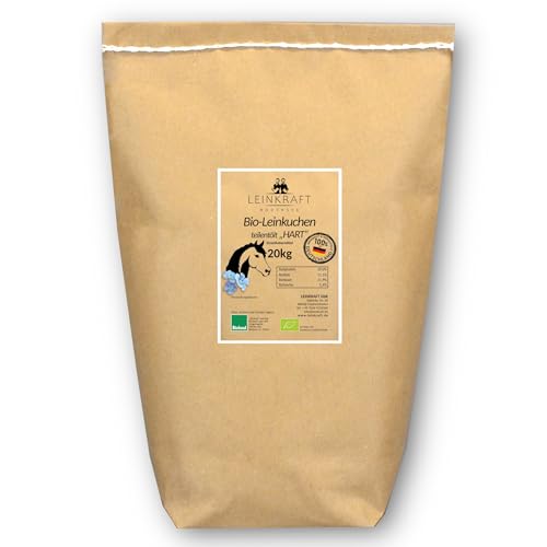 Leinkraft Bio Leinkuchen Fest 20kg Pferde Leckerli Pellets Sticks von Leinkraft | 100% Deutscher Bio-Leinsaat - schonend kaltgepresst von Leinkraft Bodensee
