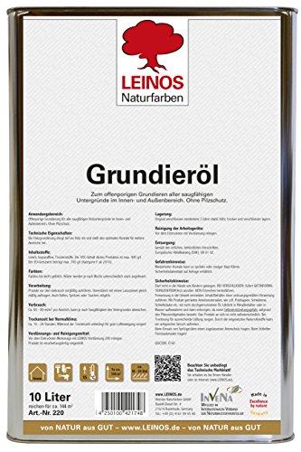 Leinos 220 Grundieröl für Innen 10 l von Leinos Naturfarben