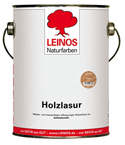 Wetterfeste Holzlasur für Außen 002 Farblos 2,50 Liter – offenporiger Holzschutz mit Filmschutz gegen Pilzbefall – für Fenster, Türen, Zäune & Pergolen – wasserabweisend, lasierend Wetterfeste Holzlasur für Außen 002 Farblos 2,50 Liter – offenporiger Holzschutz mit Filmschutz gegen Pilzbefall – für Fenster, Türen, Zäune & Pergolen – wasserabweisend, lasierend von Leinos Naturfarben
