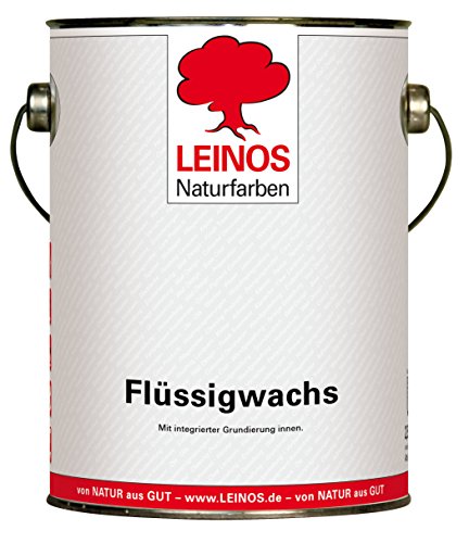 Leinos 342 Flüssigwachs für Innen mit integrierter Grundierung 2,5 l von Leinos Naturfarben