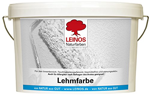 Leinos 655 Lehmfarbe für Innen naturweiß 10 l von Leinos Naturfarben