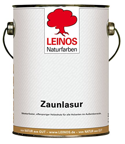 Leinos 110 Zaunlasur 2,5 L; dunkelbraun von Leinos Naturfarben