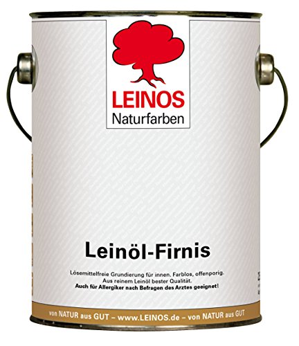 Leinos 230 Leinöl-Firnis für Innen & Außen 2,5 l von Leinos Naturfarben
