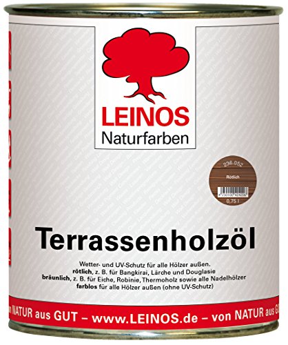 Leinos 236 Terrassenholzöl 0,75 l Rötlich von Leinos Naturfarben