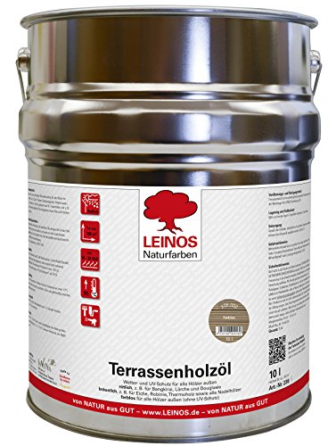 Leinos 236 Terrassenholzöl 10,00 l Farblos von Leinos Naturfarben