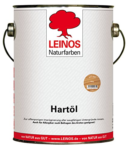 LEINOS Holzöl 2,5 l | Hartöl Pinie für Tische Möbel Arbeitsplatten | Teak Eiche Möbelöl für effektive Versiegelung und langanhaltenden Schutz im Innenbereich von Leinos Naturfarben