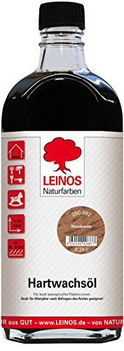 Leinos 290 Hartwachsöl 062 Nussbaum 0,25 l von Leinos Naturfarben