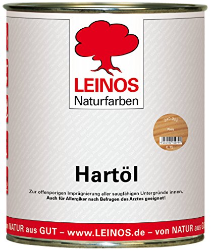 LEINOS Holzöl 750 ml | Hartöl Pinie für Tische Möbel Arbeitsplatten | Teak Eiche Möbelöl für effektive Versiegelung und langanhaltenden Schutz im Innenbereich von Leinos Naturfarben