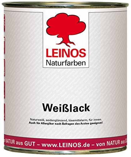 Leinos 820 Weißlack Seidenglänzend 0,75 l von Leinos Naturfarben