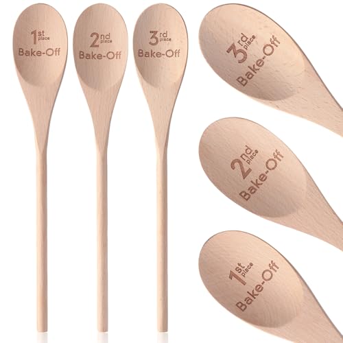 Leinuosen 3 Stück Holzlöffel Bake Off Awards 30,5 cm Bake Off Trophäe Preis 1., 2., 3. Platz Kochen Geschenke für Lebensmittel Koch Wettbewerb Wettbewerb Partyzubehör Leinuosen 3 Stück Holzlöffel Bake Off Awards 30,5 cm Bake Off Trophäe Preis 1., 2., 3. Platz Kochen Geschenke für Lebensmittel Koch Wettbewerb Wettbewerb Partyzubehör von Leinuosen