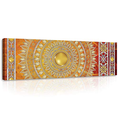 Forwall Leinwandbild Bilder Mandala Orient 45cm x 145cm - Kunstdruck modern Wandbilder XXL Wanddekoration Design Wand Bild - Mandala Abstrakt Ornament Zen PP10119O3 Forwall Leinwandbild Bilder Mandala Orient 45cm x 145cm - Kunstdruck modern Wandbilder XXL Wanddekoration Design Wand Bild - Mandala Abstrakt Ornament Zen PP10119O3 von Leinwandbild Consalnet