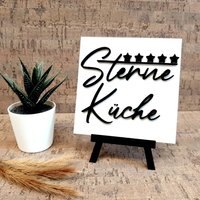 3D Text Mini Schild Sterneküche Kochen Küchendeko Wohnzimmer Küche Flur Eingang Wanddeko Tischdeko Familienbild Eingangsbereich 3D Text Mini Schild Sterneküche Kochen Küchendeko Wohnzimmer Küche Flur Eingang Wanddeko Tischdeko Familienbild Eingangsbereich von Leinwandfabrik