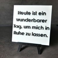 Lustiges 3D Büro Schild Für Die Arbeit - in Ruhe Lassen | Schreibtischdeko Kollegen Geschenk Bürohumor Druck Deko Lustiges 3D Büro Schild Für Die Arbeit - in Ruhe Lassen | Schreibtischdeko Kollegen Geschenk Bürohumor Druck Deko von Leinwandfabrik