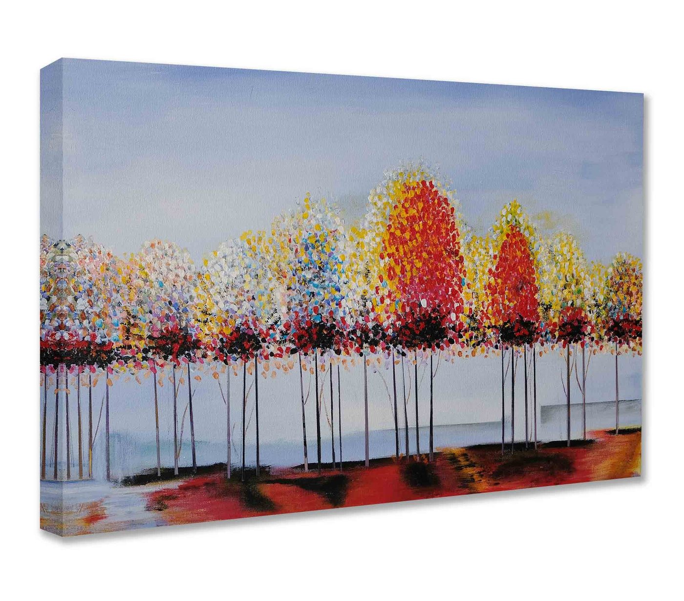 Leinwando Gemälde Acrylbilder auf Leinwand / Acryl Bäume Bilder / Abstrakte Wandbilder von Leinwando