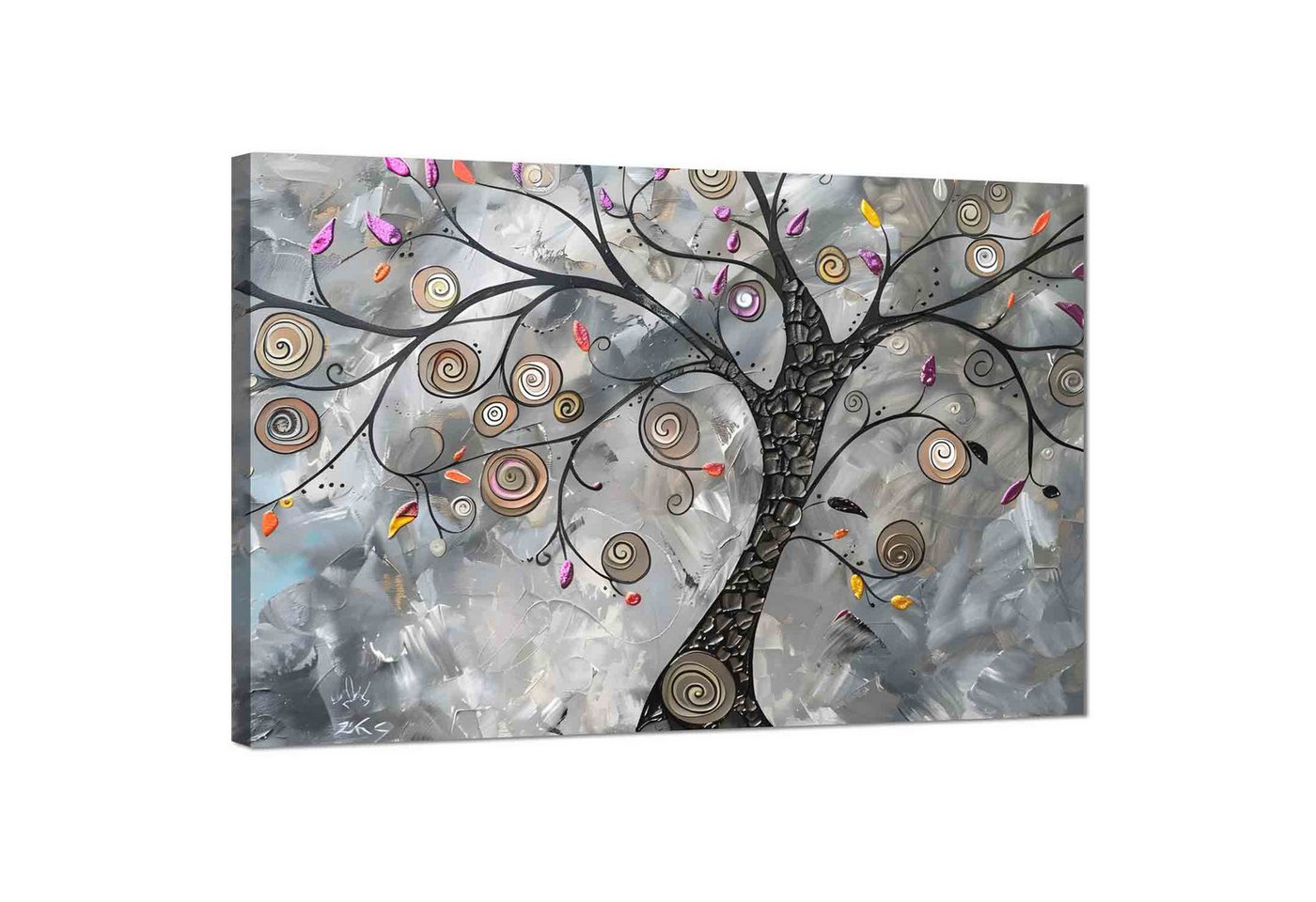 Leinwando Leinwandbild Wandbild Abstrakter Kreis Baum Modern Wohnzimmer Kunstdruck Leinwando Leinwandbild Wandbild Abstrakter Kreis Baum Modern Wohnzimmer Kunstdruck von Leinwando