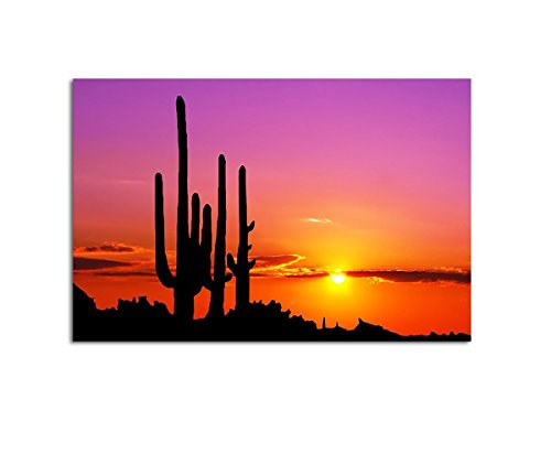 Wandbild Grand Canyon traumhafter Sonnenuntergang Kaktus auf Leinwand und Keilrahmen. Beste Qualität, handgefertigt in Deutschland! 80x60cm Wandbild Grand Canyon traumhafter Sonnenuntergang Kaktus auf Leinwand und Keilrahmen. Beste Qualität, handgefertigt in Deutschland! 80x60cm von Leinwandparadies