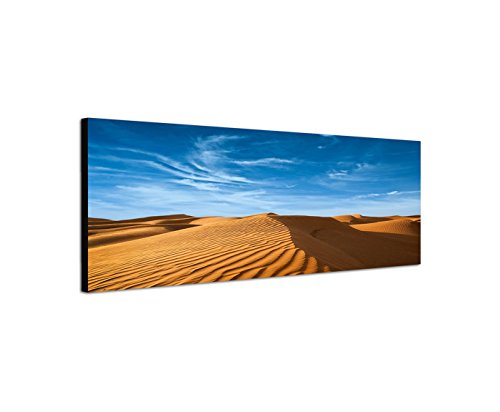 Wandbild auf Leinwand als Panorama in 150x50cm Afrika Wüste Sanddünen Wolkenschleier Wandbild auf Leinwand als Panorama in 150x50cm Afrika Wüste Sanddünen Wolkenschleier von Leinwandparadies