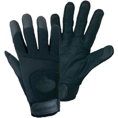 FerdyF. Black Security Mechanics-Handschuhe mit Spandex Rücken, 1 Paar, Gr. XXL (11), Schwarz von Leipold+Döhle