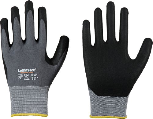 LeikaFlex Feinstrickhandschuh mit Nitrilbeschichtung Größe 8 von Leipold