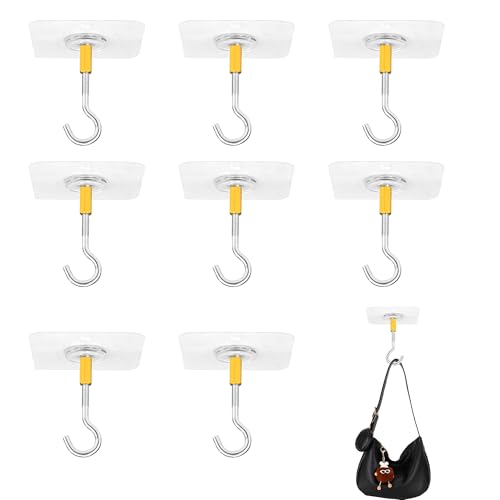 8 Stück Klebehaken, Deckenhaken ohne Bohren, hält 5 kg, beschädigungsfrei, Metallaufhänger zum Aufhängen von Kleinigkeiten, Lichtern, Dekor,Allzweckhaken für Badezimmer, Wohnzimmer, Küche, Schrank 8 Stück Klebehaken, Deckenhaken ohne Bohren, hält 5 kg, beschädigungsfrei, Metallaufhänger zum Aufhängen von Kleinigkeiten, Lichtern, Dekor,Allzweckhaken für Badezimmer, Wohnzimmer, Küche, Schrank von Leismy