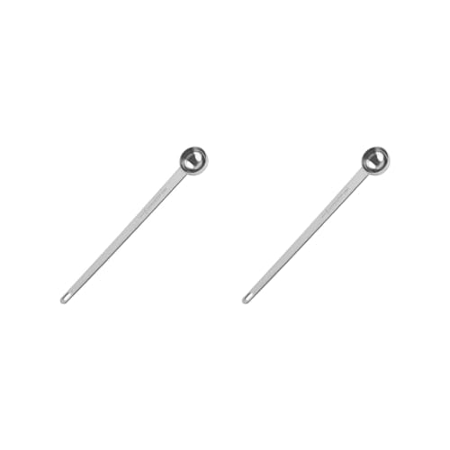 Kaffeelöffel, Messlöffel, Teelöffel, Edelstahl, für Küchenbedarf, 10 ml, 2er-Set von Leisurealeaneag