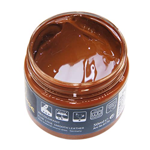 Leisurealeaneag Leather Color Restorer Dye Renew Paste Leather Repair for Sofa Couches Bag Brown, 4.8 x 4 cm von Leisurealeaneag