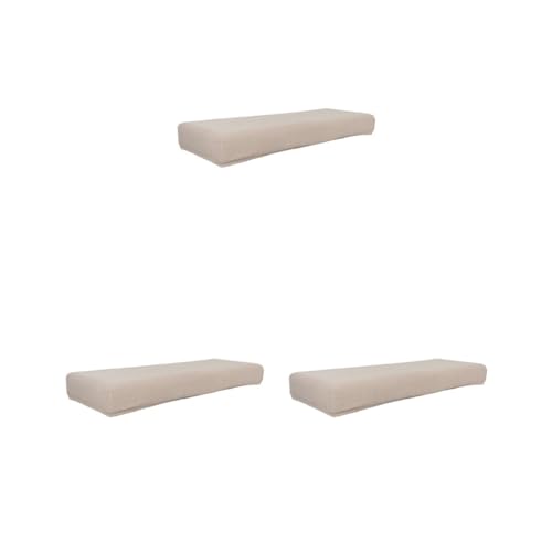 Leisurealeaneag 3er-Set Stretch-Bankabdeckung Esszimmer Stuhl Staubdicht Wohnkultur Waschbar für Zuhause Taupe von Leisurealeaneag