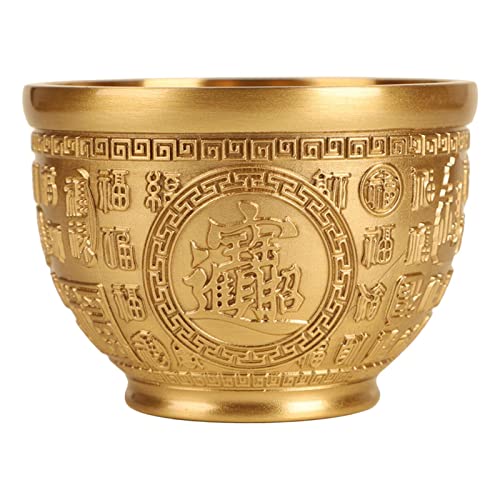 Messing Zylinder Ornament Handwerk Kunst Pflanzer Vase Sparschwein Home Dorm, Gold, Durchmesser 6,2 cm von Leisurealeaneag