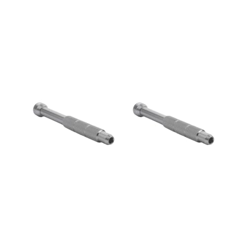 Sechskant-Schraubendreher-Schaft-Griff für 4-mm-Schraubendreher-Bits, magnetisches Aluminium, 2 Stück von Leisurealeaneag