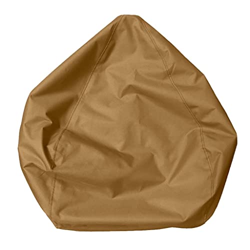 Wasserdichter Sitzsack Bezug ohne Füllung Stofftierhalter Kaffee 60x65 cm von Leisurealeaneag