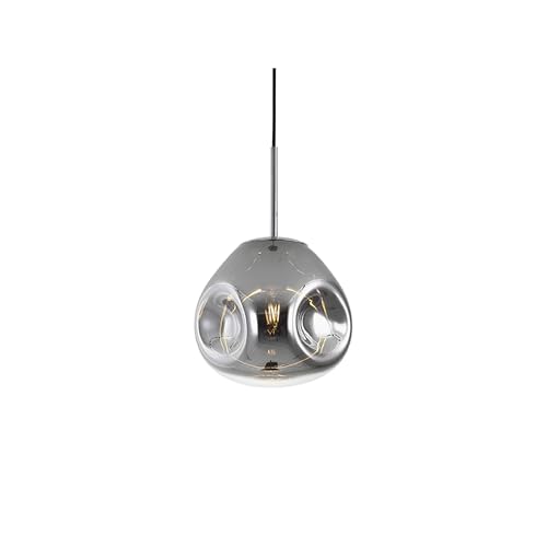 Blown Designer Glas Pendelleuchte klein verchromt, Höhe 25cm und Ø22Cm Blown Designer Glas Pendelleuchte klein verchromt, Höhe 25cm und Ø22Cm von Leitmotiv
