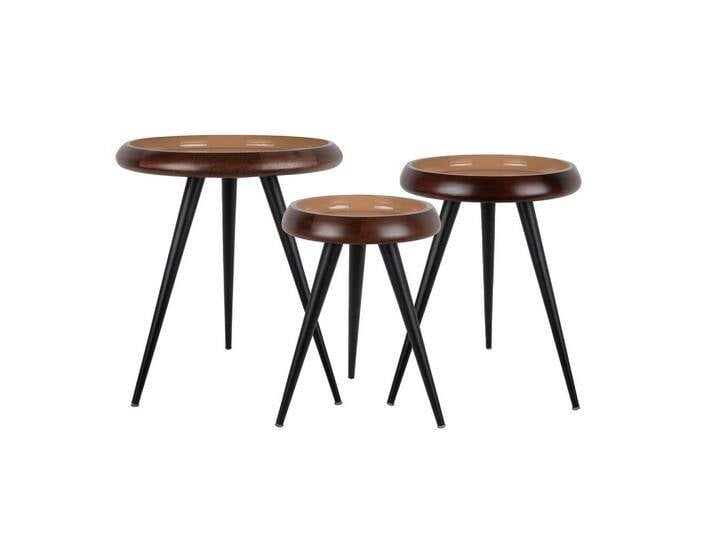 Leitmotiv BEISTELLTISCH, Braun, Holz, Rund, 52x59x52 cm, CE, Wohnzimmer, Wohnzimmertische, Beistelltische Leitmotiv BEISTELLTISCH, Braun, Holz, Rund, 52x59x52 cm, CE, Wohnzimmer, Wohnzimmertische, Beistelltische von Leitmotiv