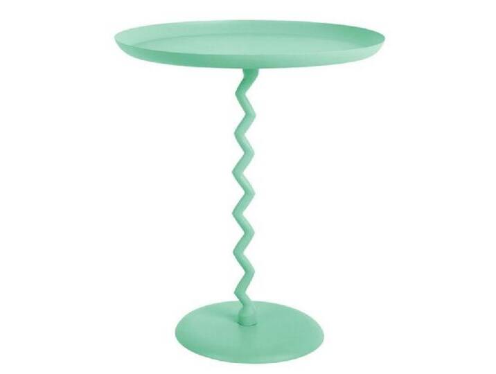 Leitmotiv Beistelltisch Beistelltisch Zig Zag Turquoise Blue (52cm) von Leitmotiv
