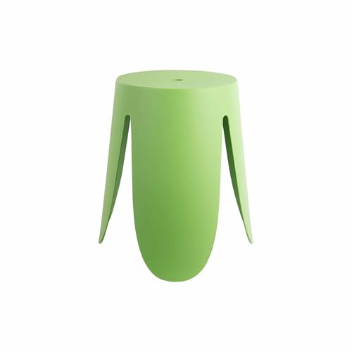 Leitmotiv Sitzpuff Stool Ravish - Grün - Ø43cm - Rund - Polypropylen - PP - Küchenhocker - Barstühle - Hocker für Esszimmer - Küche - Theke - Bar von Leitmotiv