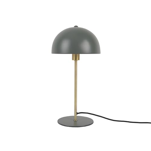 Leitmotiv Tischlampe Bonnet - Dschungel Grün - 20x20x39cm - Rund - Eisen - Tischleuchte Wohnzimmer & Schlafzimmer - Tischlampen modern von Leitmotiv